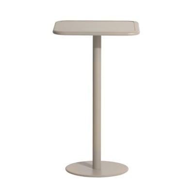 Week-end Stehtisch / 60 x 60 cm x H 105 cm - Aluminium - Petite Friture en