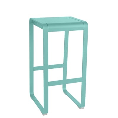 Bellevie Barhocker / H 75 cm - Aluminium - Fermob blau en metall