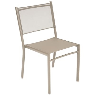 Costa Stapelbarer Stuhl - Fermob beige en textil