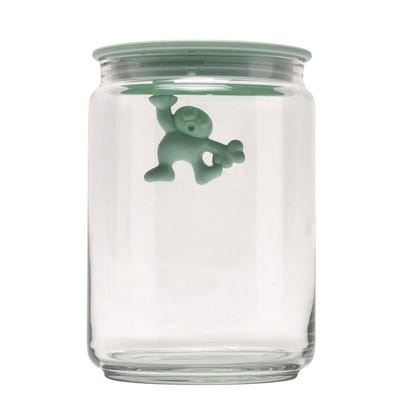 Alessi-Gianni Dose mit Deckel 0,7 l, Mintgrün