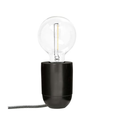 Nara Tischleuchte / Wandleuchte - H 10 cm - Pop Corn schwarz en metall
