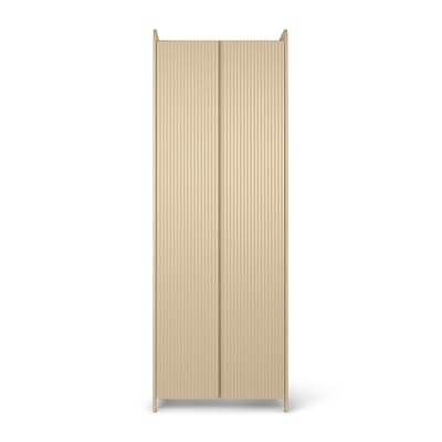 Sill Schrank / L 70 x H 200 cm - MDF genutet - Ferm Living beige en holz