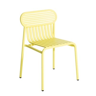 Week-end Stuhl / Aluminium - Petite Friture gelb en metall