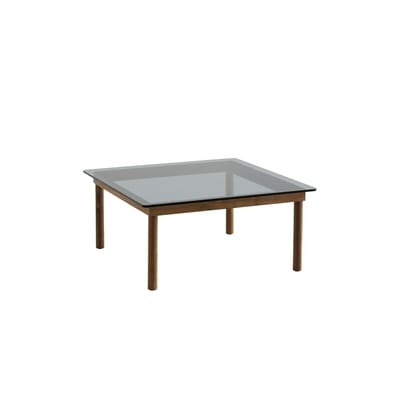 Kofi Couchtisch / 80 x 80 cm - Glas & Holz - Hay holz natur en glas