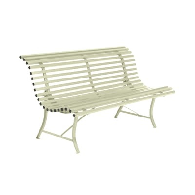 Louisiane Bank mit Rückenlehne / L 150 cm - Metall - Fermob grün en metall