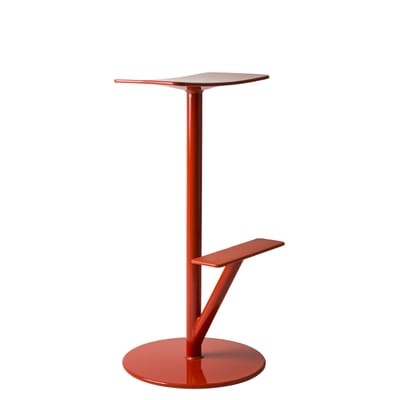 Sequoia Barhocker / Metall - H 76 cm - Magis rot en metall