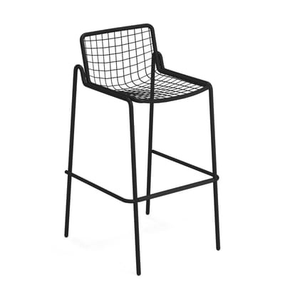 Rio R50 Stapelbarer Barhocker / H 74 cm - Metall - Emu schwarz en metall