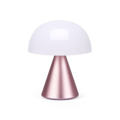 Mina Medium Lampe ohne Kabel / LED - H 11 cm / OUTDOOR / Farbiges Licht - Lexon rosa en metall/plastikmaterial