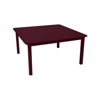 Craft quadratischer Tisch / 143 x 143 cm - Metall - Fermob rot en metall