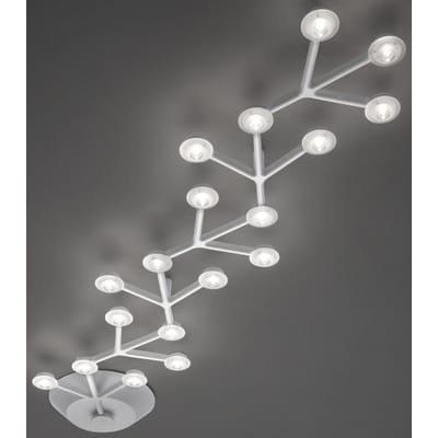 LED NET Deckenleuchte länglich - L 125 cm - Artemide weiß en metall