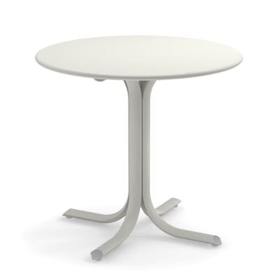 System Runder Tisch / Ø 80 cm - Emu weiß en metall