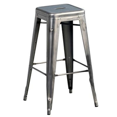 H Barhocker lackierter Rohstahl - H 75 cm - Tolix metall en metall