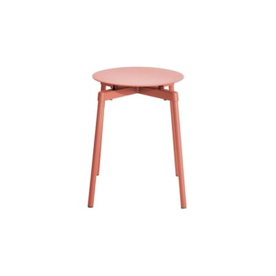 Fromme Stappelbarer Hocker / Aluminium - Petite Friture rosa/orange en metall