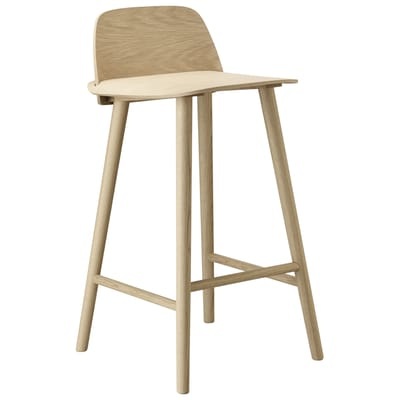 Nerd Hochstuhl / H Sitzfläche 65 cm - Muuto holz natur en holz
