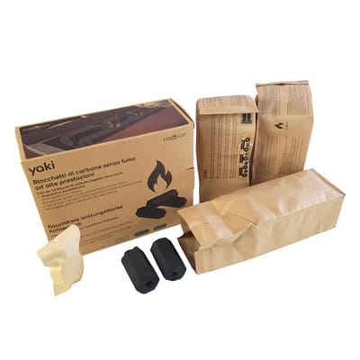Holzkohle / Für Yaki-Grill Mit Feueranzünder - Cookut schwarz en holz