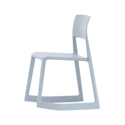 Tip Ton Stuhl / Schrägstellbar & ergonomisch - Vitra blau/grau en plastikmaterial