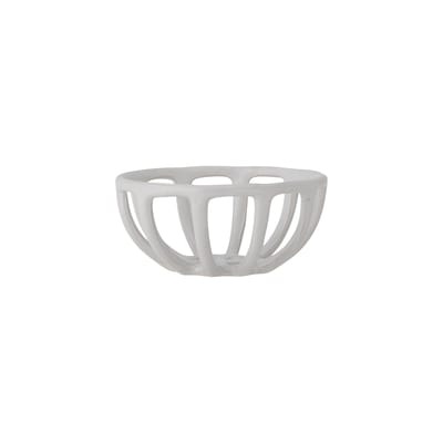 Foligno Korb / Keramik - Ø 16 x H 7,5 cm - Bloomingville weiß en keramik