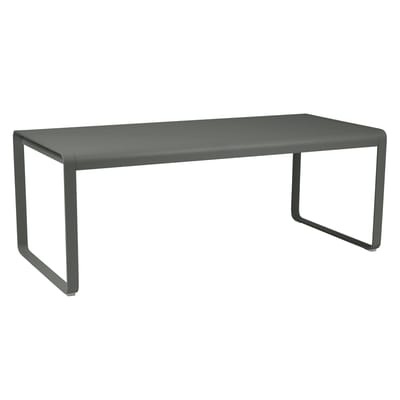 Bellevie rechteckiger Tisch / L 196 cm - für 8 bis 10 Personen - Fermob grün/grau en metall