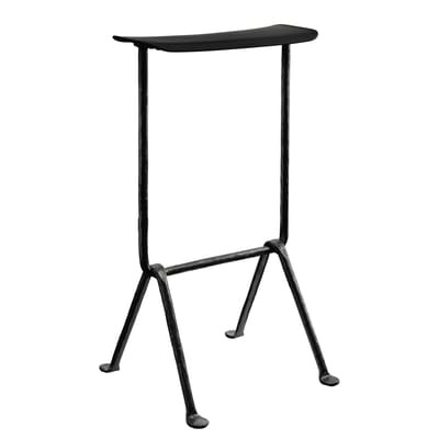 Officina Barhocker / Polypropylen - H 75 cm - Magis schwarz en metall/plastikmaterial