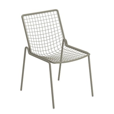 Rio R50 Stapelbarer Stuhl / Metall - Emu grau en metall