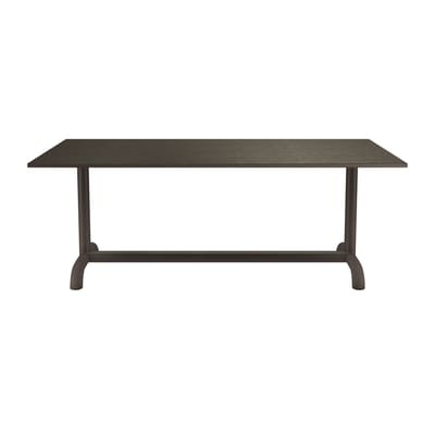 Unify rechteckiger Tisch / 90 x 200 cm - Eiche - Petite Friture grau en holz