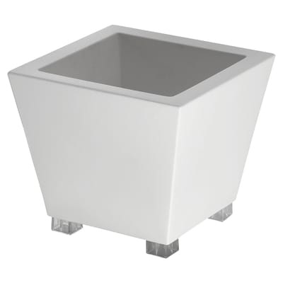Kabin 50 Blumentopf - Serralunga weiß en plastikmaterial