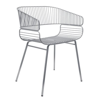 Trame Sessel / Metall - Petite Friture grau en metall