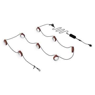 Hoop Lichterkette LED / 12 Meter / Bluetooth - Fermob rot en plastikmaterial