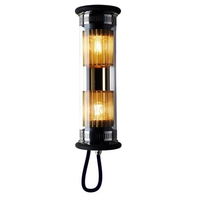 Outdoor-Wandleuchte In The Tube 100-350 metall glas gold / L 37 cm - DCW éditions gold en glas