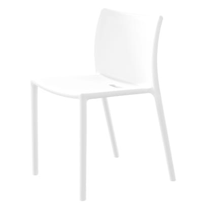 Air-chair Stapelbarer Stuhl / Polypropylen - Magis weiß en plastikmaterial