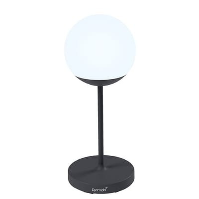 Mooon! Lampe ohne Kabel / H 63 cm - Bluetooth - Fermob schwarz en metall/plastikmaterial