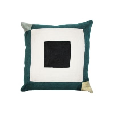 Infinity Kissen / 42 x 42 cm - Bestickte Baumwolle - Maison Sarah Lavoine blau en textil