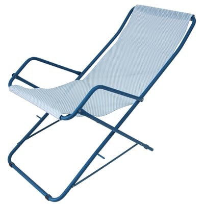 Bahama Liege / zusammenklappbar - Emu blau en metall/textil