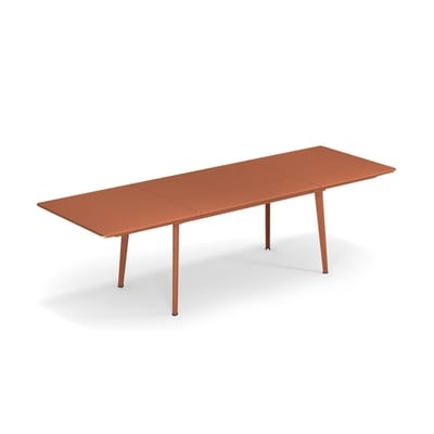 Plus4 Ausziehtisch / Stahl - 160 bis 270 cm - Emu rot en metall