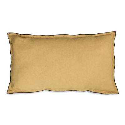 Kissen / 30 x 50 cm - Leinen gewaschen - Au Printemps Paris gelb/orange/braun/gold en textil