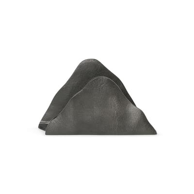 Yama Porte-courrier / Recyceltes Aluminium - L 16,5 x H 9,5 cm - Ferm Living schwarz en metall