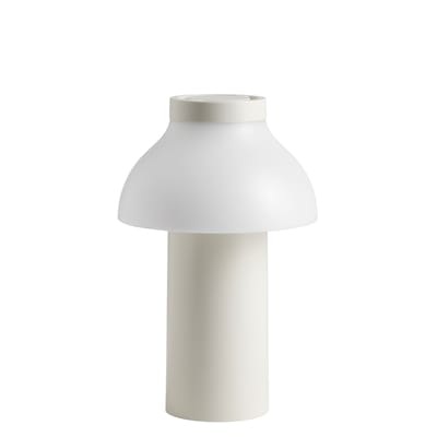 Kabellose, wiederaufladbare Außenlampe PC Portable plastikmaterial weiß beige / outdoorgeeignet - Aufladen über USB-Port - Hay beige en plastikmaterial