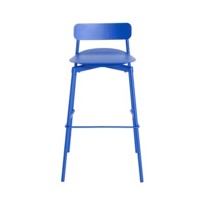 Fromme Stapelbarer Barhocker / H 75 cm - Aluminium - Petite Friture blau en metall