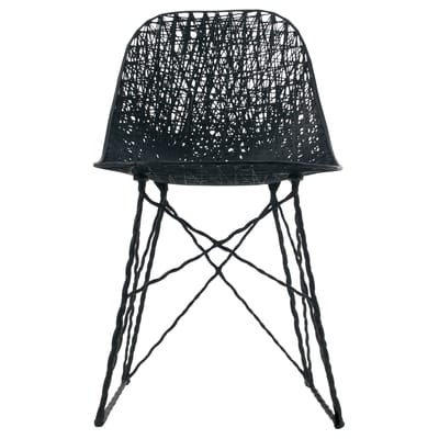 Carbon Outdoor Stuhl - Moooi schwarz en plastikmaterial