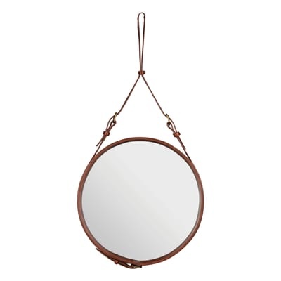 Gubi-Adnet Spiegel rund 58cm, Braun