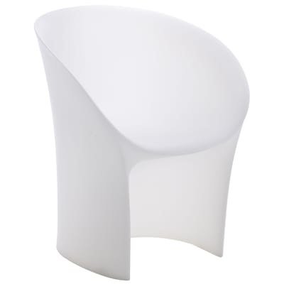 Moon Sessel für Haus und Garten - Moroso weiß en plastikmaterial