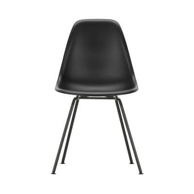 DSX - Eames Plastic Side Chair Stuhl / (1950) - Schwarze Beine - Vitra schwarz en plastikmaterial