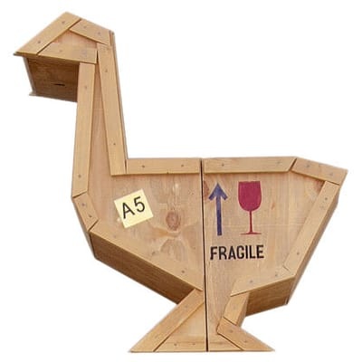 Sending Animals Oie Beistelltisch / Staumöbel - L 65 x H 66 cm - Seletti holz natur en holz