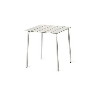Aligned quadratischer Tisch / By Maarten Baas - 70 x 70 cm / Aluminium - valerie objects weiß en metall