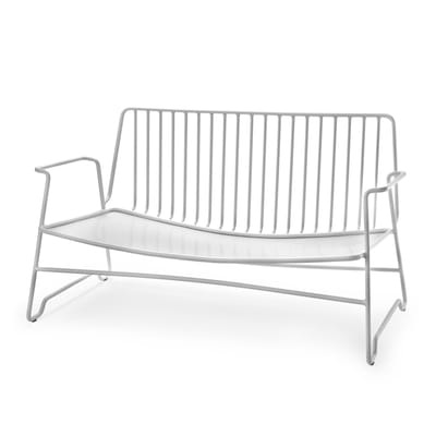 Fish & Fish Sofa / L 131 cm - OHNE Kissen - Serax weiß en metall