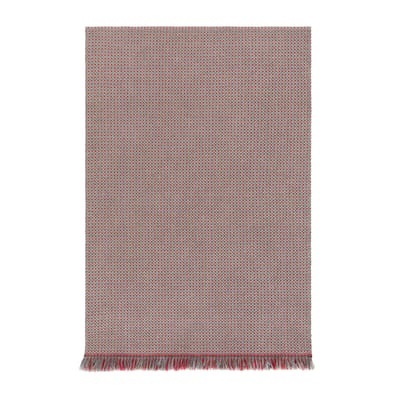Garden Layers Teppich / 90 x 200 cm - handgewebt - Gan blau/rot en textil
