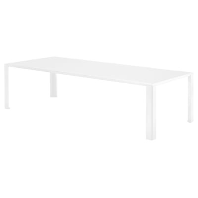 Big Irony Outdoor rechteckiger Tisch / L 238 cm - für den Außeneinsatz - Zeus weiß en metall