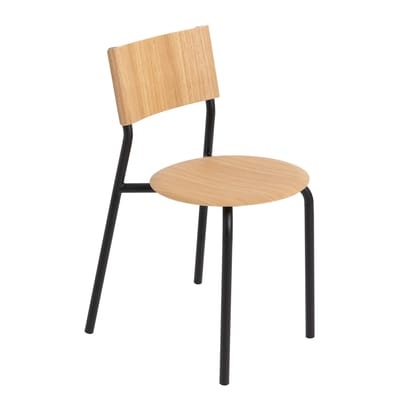 SSD Stapelbarer Stuhl / Eiche - TIPTOE schwarz/holz natur en metall/holz