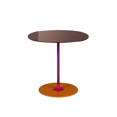 Thierry Tables d'appoint / 45 x 45 x H 45 cm - Glas - Kartell rot en glas