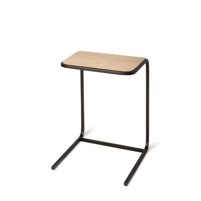 N701 Beistelltisch / Eiche massiv & Metall 40 x 25 cm - Ethnicraft holz natur en holz